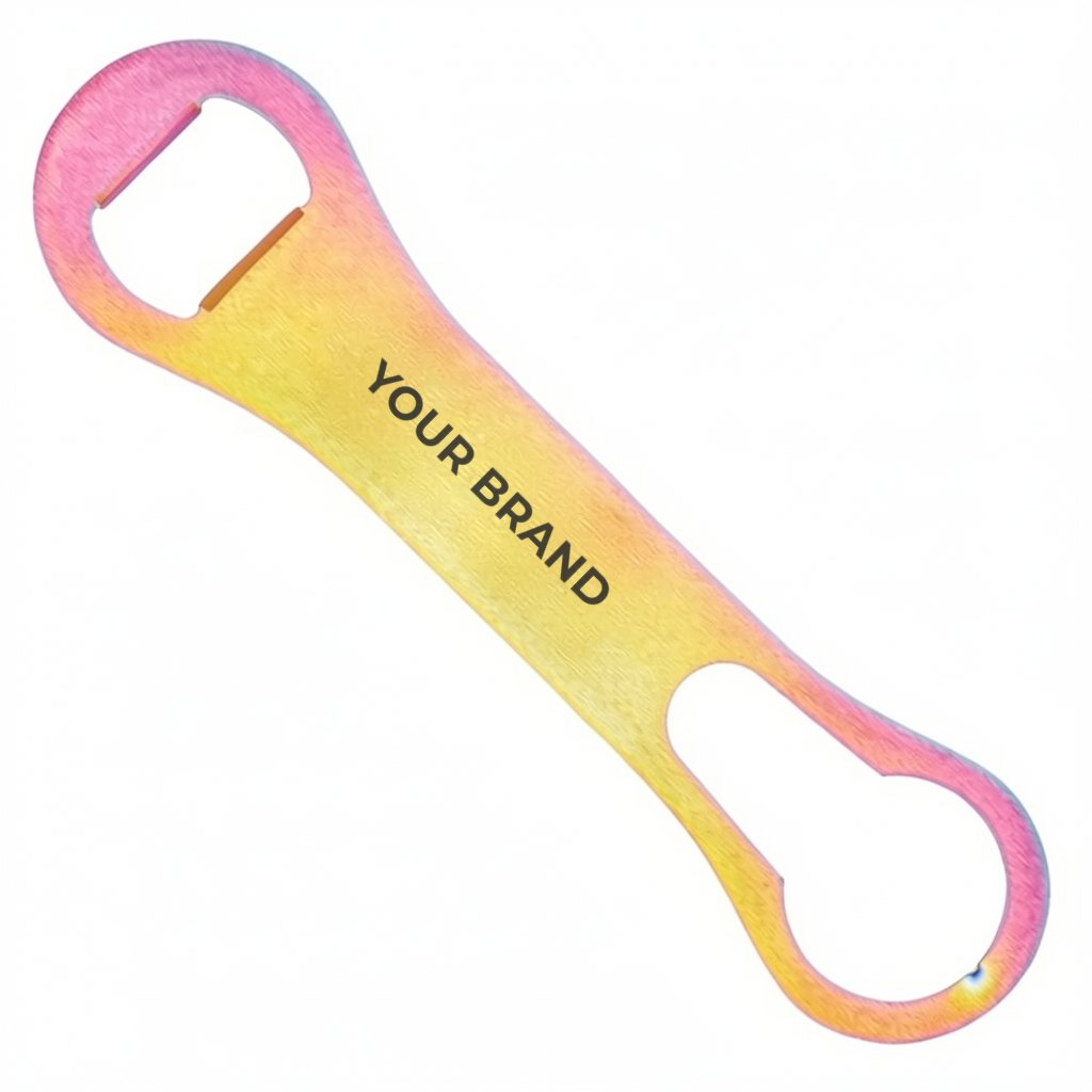 Titanium Dog Bone Bottle Opener w/Pour Spout Remover