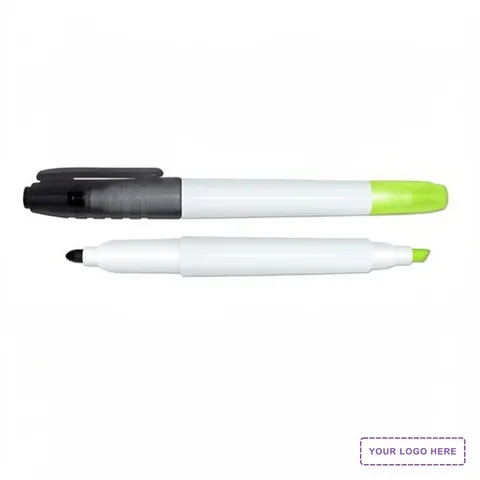 Double Up Double Ended Dry Erase Marker & Highlighter Combo