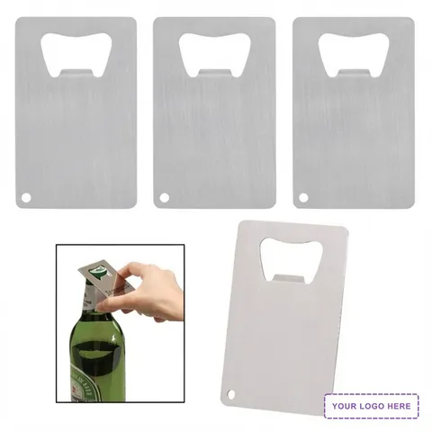 Credit Card Brushed Finish Bottle Opener