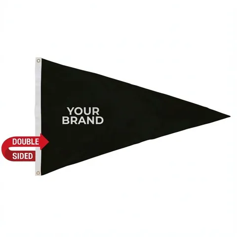2.5' x 4' Nylon Pennant Flag Double-Sided