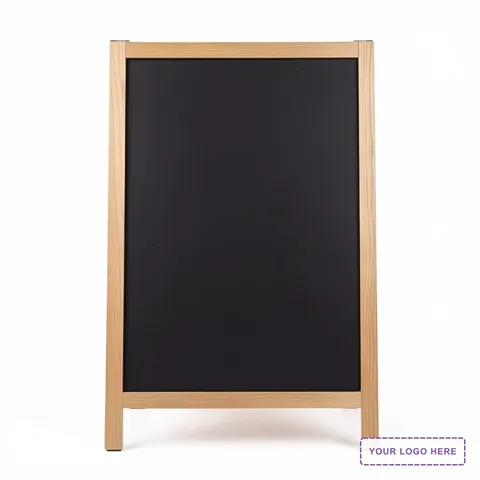 46" Deluxe Wood A-Frame Imprinted Chalkboard Kit