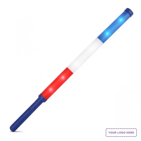 Red White & Blue LED Light Batons