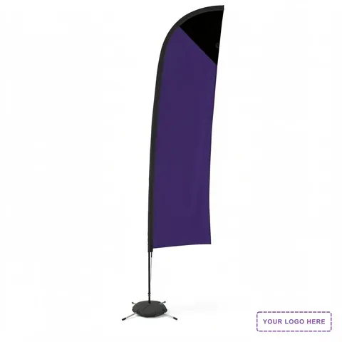 13' Elite Blade Nylon Sail Sign Kit (Single-Sided with Scissor Base)