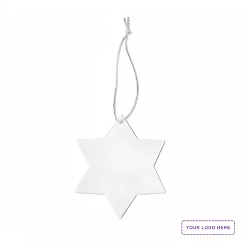 Acrylic Style Star of David Ornament