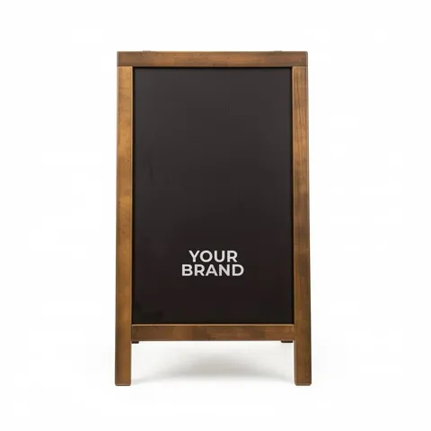 Economy Wood A-Frame Imprinted Chalkboard Kit