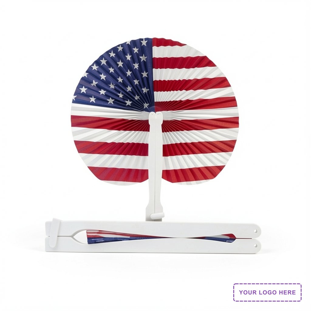 Patriotic Paper Fan