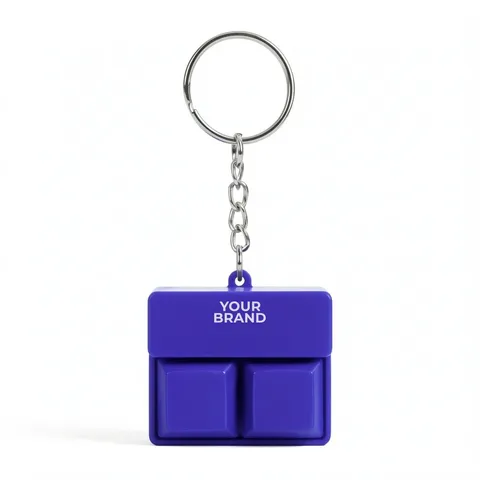 Click Fidget Keychain With Phone Stand