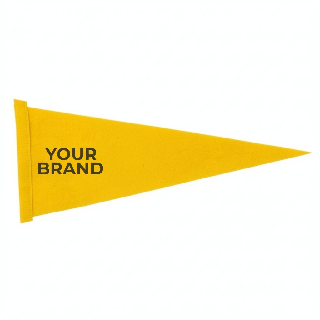 9" x 24" Colored Felt Pennant