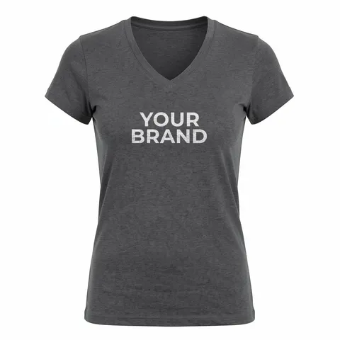 Junior's USA-Made V-Neck T-Shirt - 3407