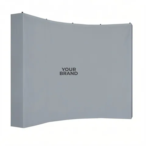 10' Curved Splash Floor Display Wrap Kit (Block-Out Fabric)