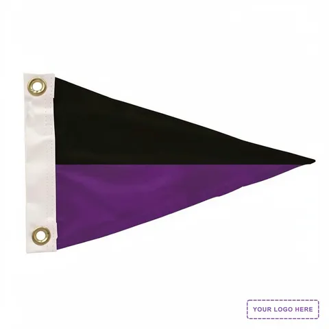 8" x 12" Nylon Pennant Flag Single-Sided