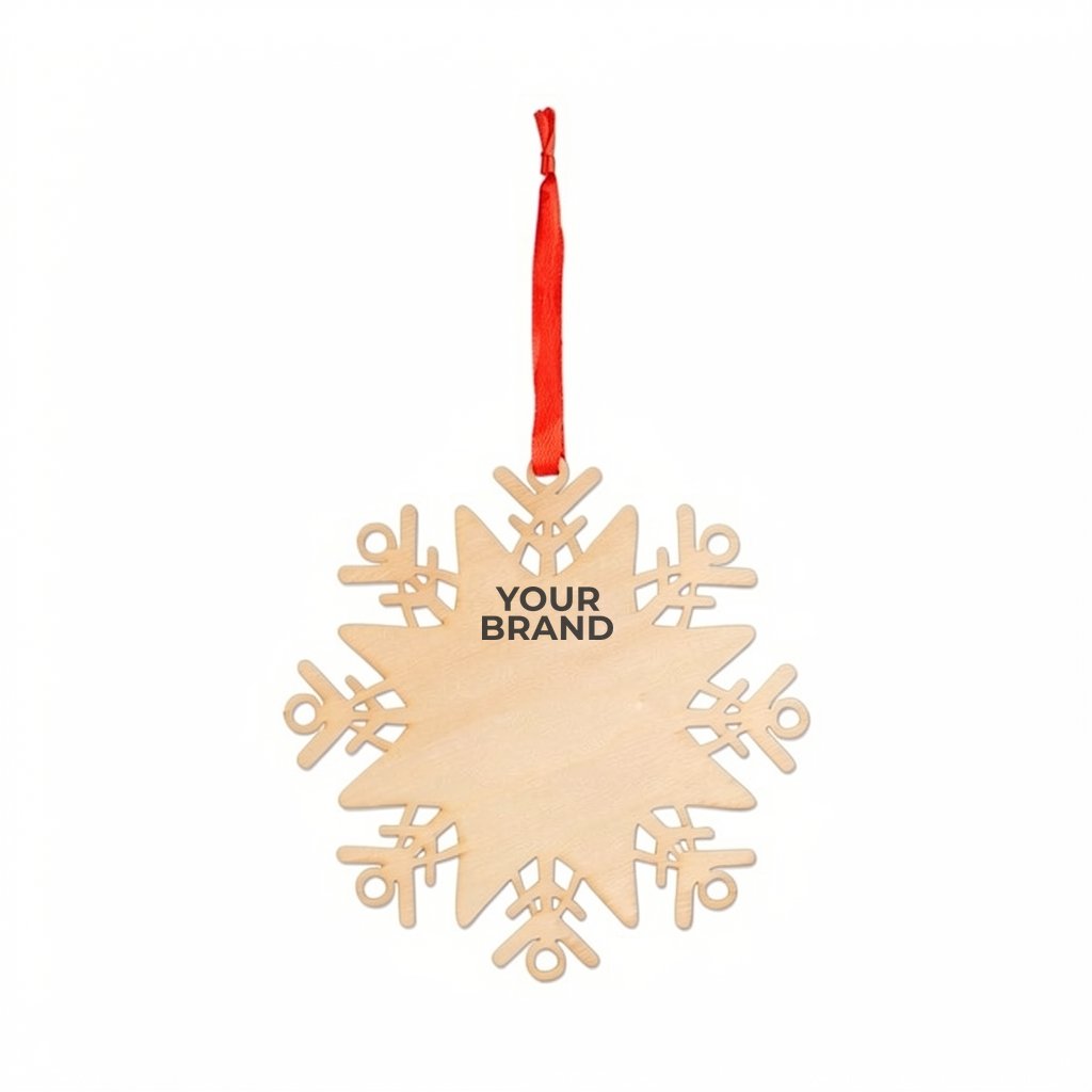 Wooden Snowflake Ornament
