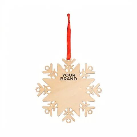 Wooden Snowflake Ornament