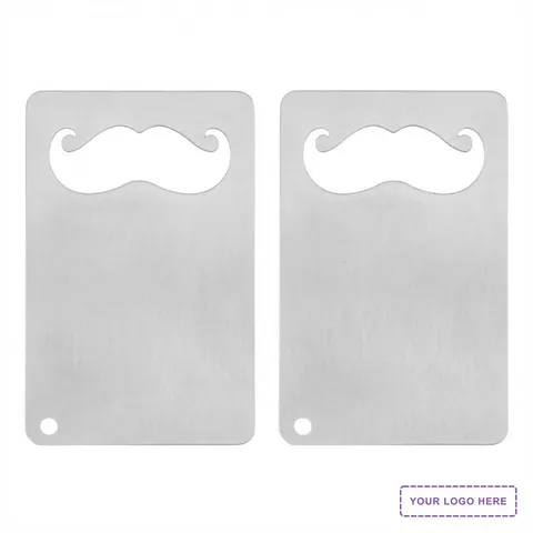Mustache Credit Card Bottle Opener