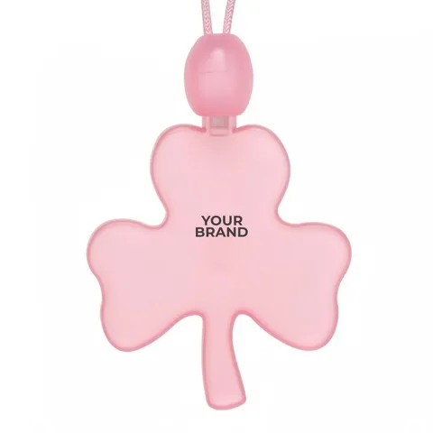 Acrylic Big Shamrock Shape Necklace with LED