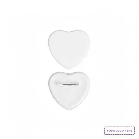 2" Heart Buttons