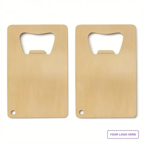Credit Card Brushed Gold Bottle Opener