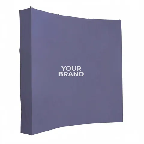 8' Curved Splash Floor Display Wrap Kit (Block-Out Fabric)