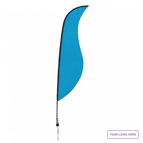 13' Premium Sabre Sail Sign Kit (Double-Sided with Ground Spike)