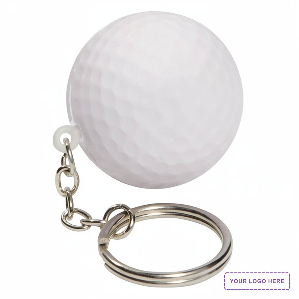 Golf Ball Stress Reliever Key Chain