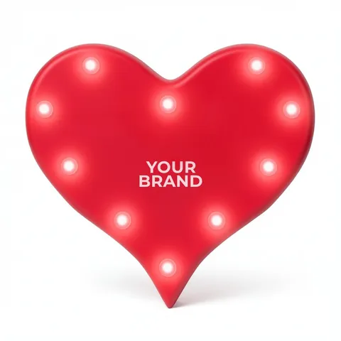 Perfect 10 Heart Blinking Lights
