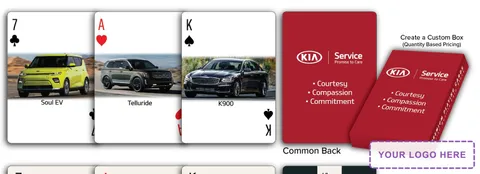 Custom Back & Faces Poker Size Playing Cards