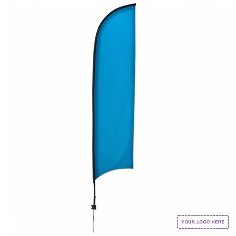 13' Premium Razor Sail Sign Kit (Double-Sided with Ground Spike)