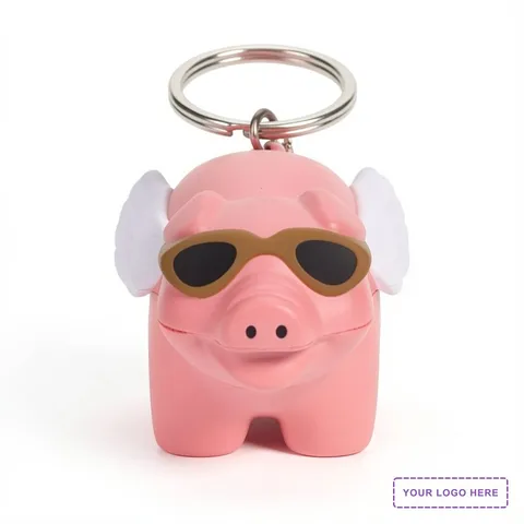 Flying Pig Stress Reliever Key Chain