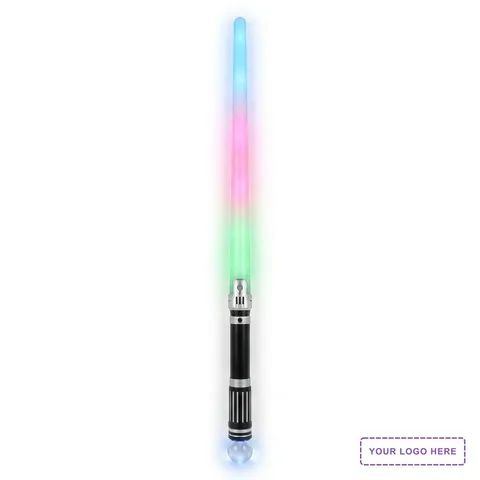 Short Saber Light Staff with Crystal Ball Handle