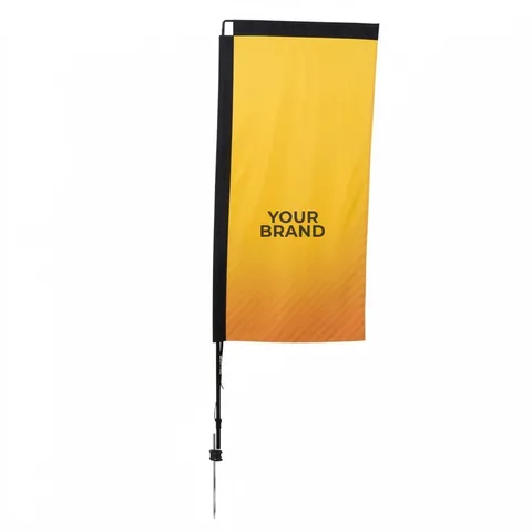 7' Premium Rectangle Sail Sign Kit (Single-Sided with Ground Spike)