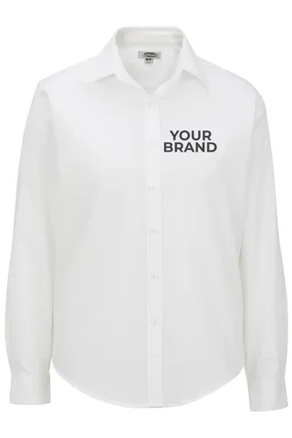 Pinpoint Oxford Long Sleeve Ladies Shirt