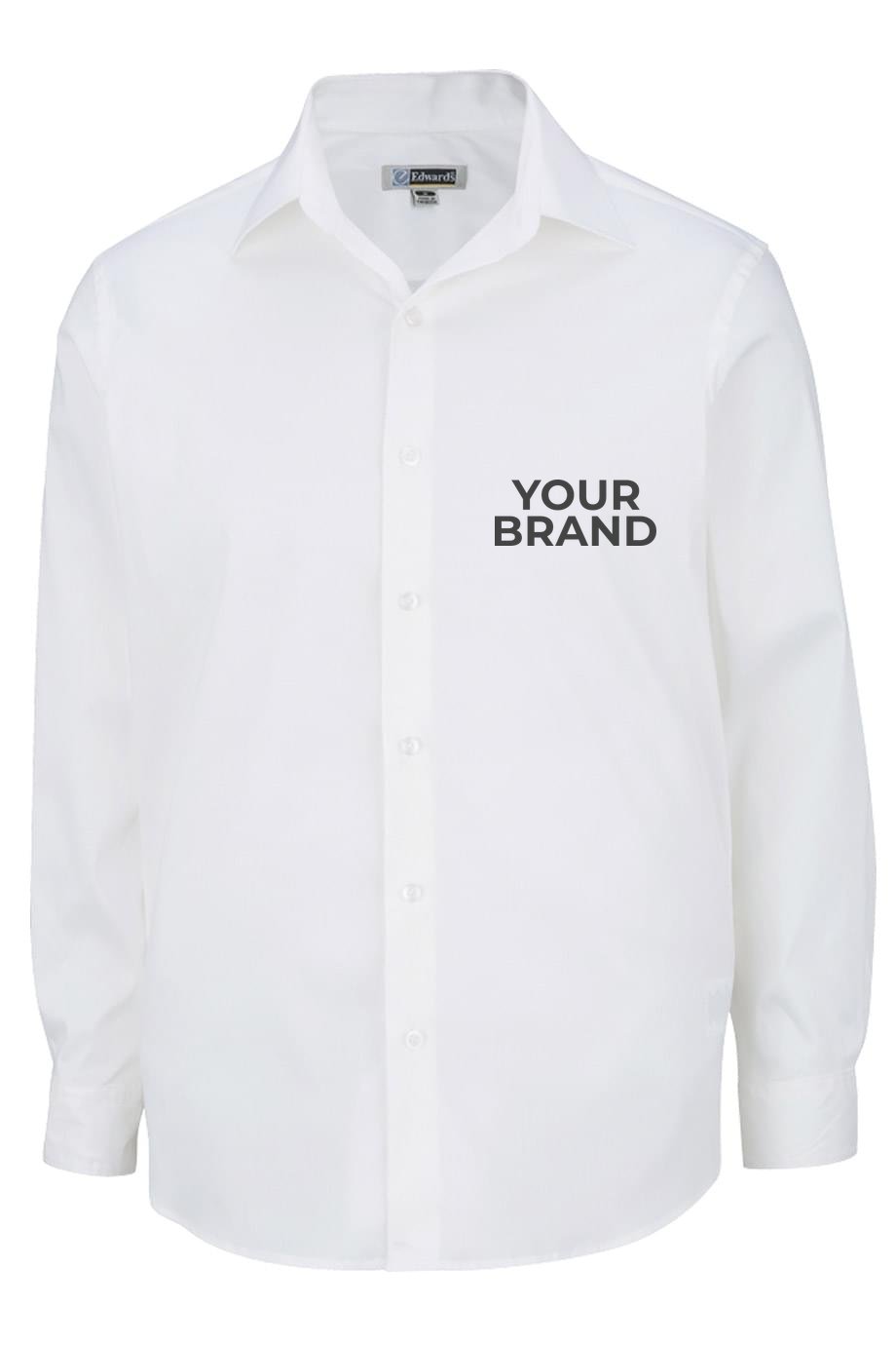 Stretch Broadcloth Long Sleeve Mens Shirt