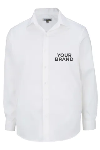 Stretch Broadcloth Long Sleeve Mens Shirt