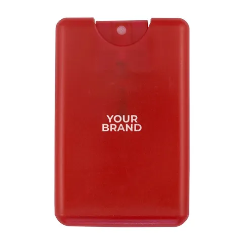 20 ml. Antibacterial Hand Sanitizer Spray in Credit Card Shape Bottle (Spot Color Print)