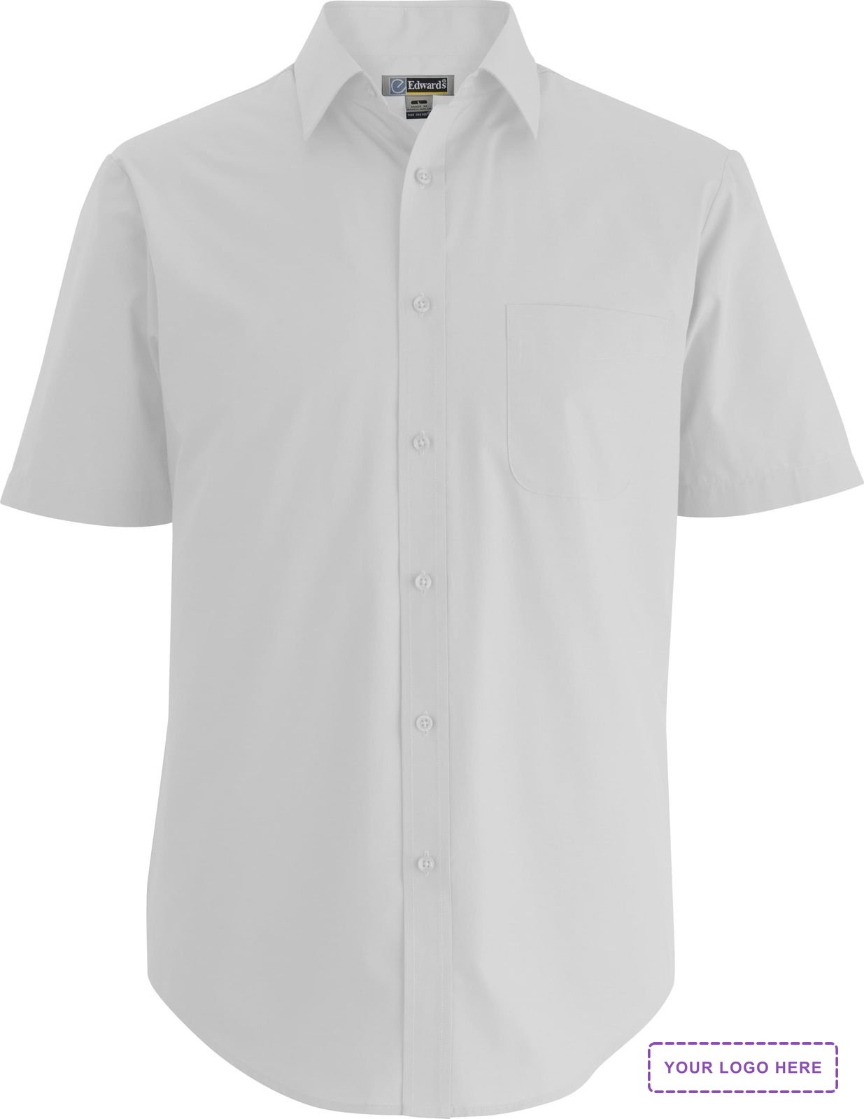 Essential Broadcloth Short Sleeve Mens Shirt