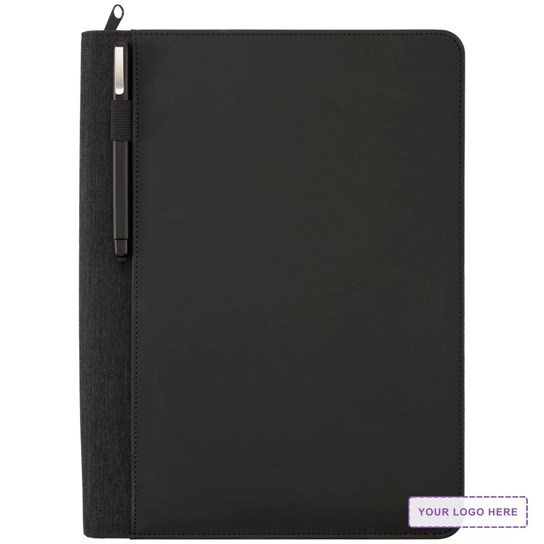 FSC® Mix Vienna Heathered Zippered Padfolio