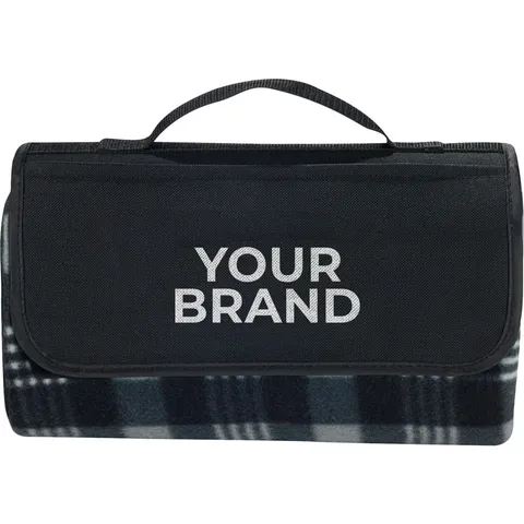 Padded Water-Resistant Fleece Picnic Blanket