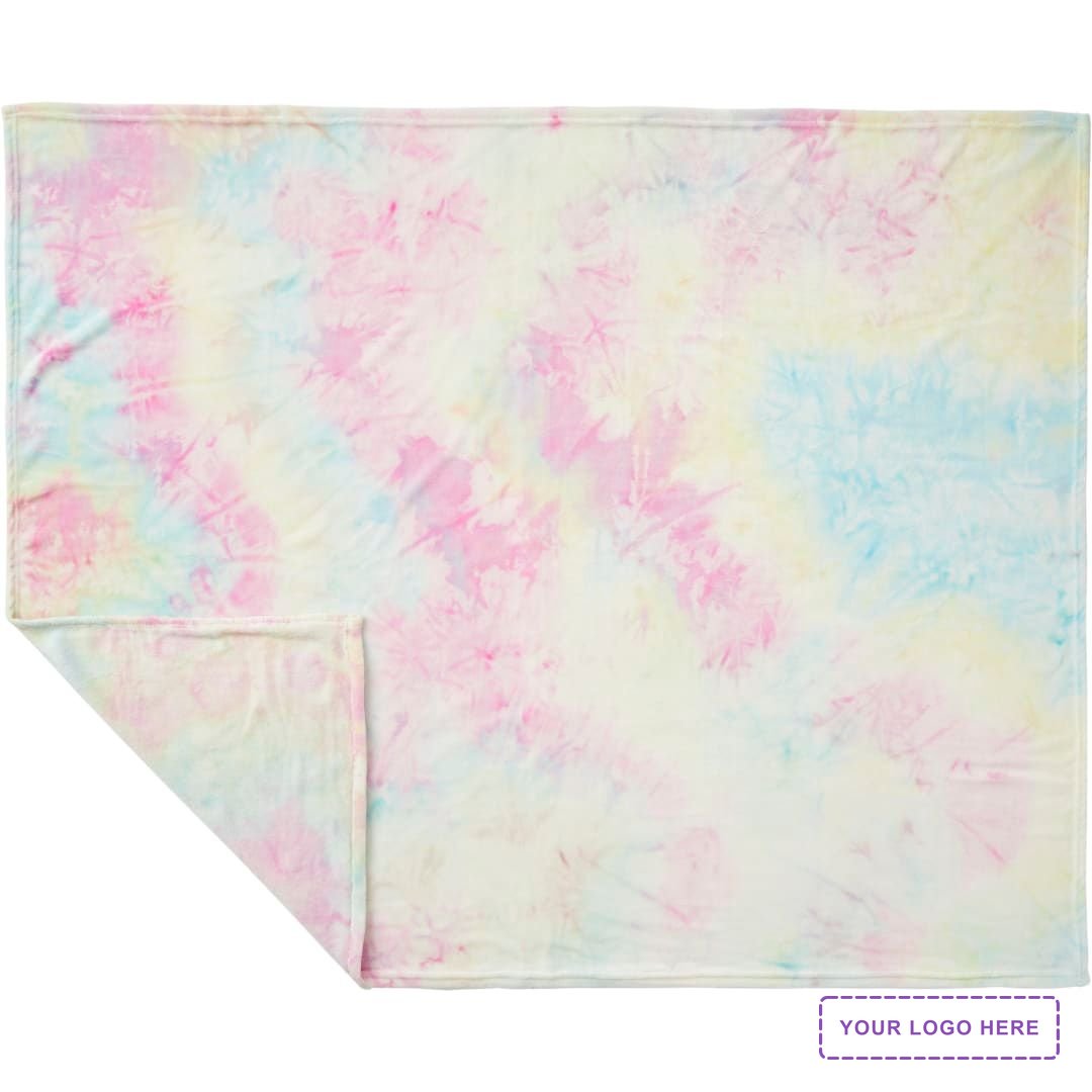 Tie Dye Flannel Fleece Blanket