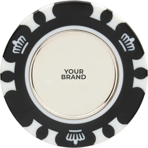 Recycled Poker Chip w/ Metal Ballmarker