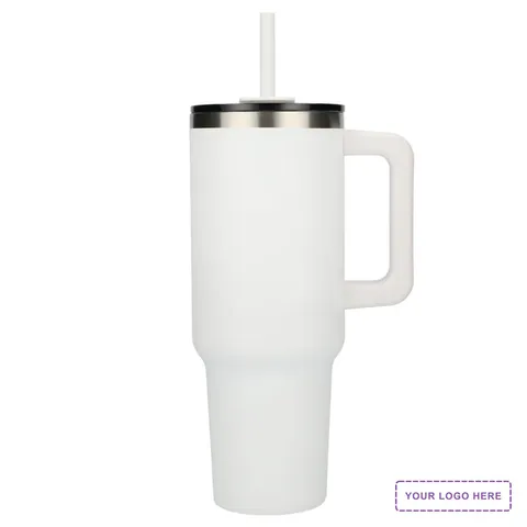Pinnacle Recycled Travel Tumbler with Straw 40oz