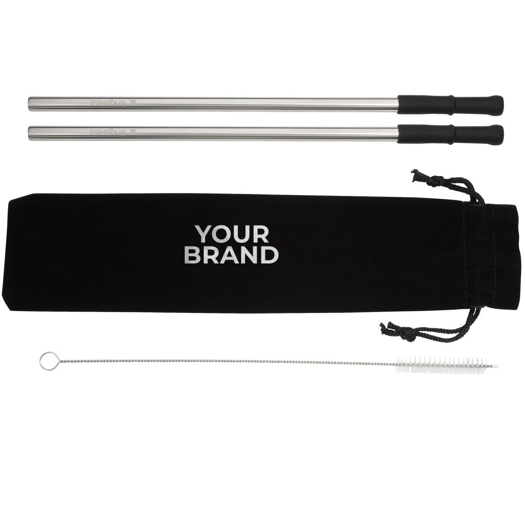 Reusable Stainless steel Straw Set with Brush