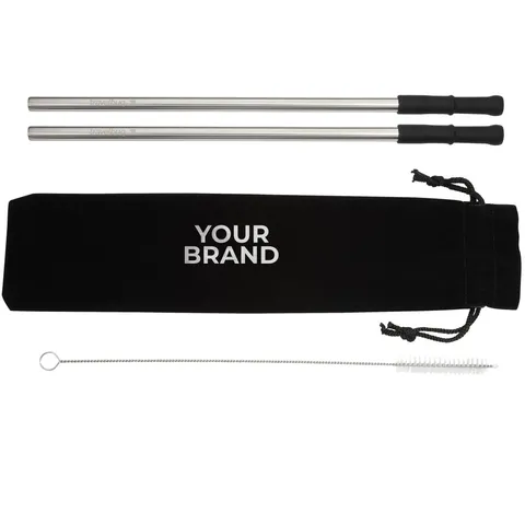 Reusable Stainless steel Straw Set with Brush