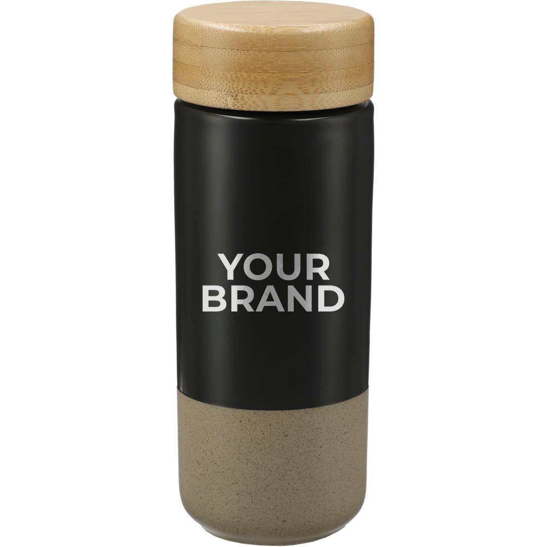 Arlo Ceramic Tumbler with Bamboo lid 11oz