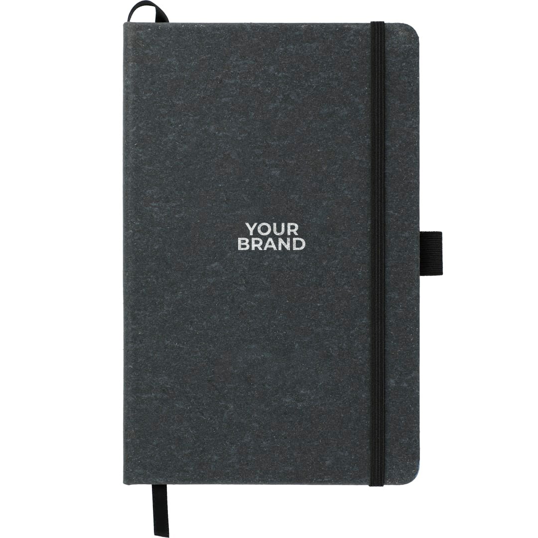 FSC® Mix 5.5" x 8.5" Recycled Leather Bound Journa