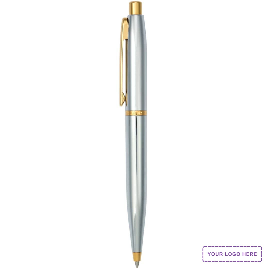 Sheaffer® VFM Polished Chrome with Gold Ballpoint