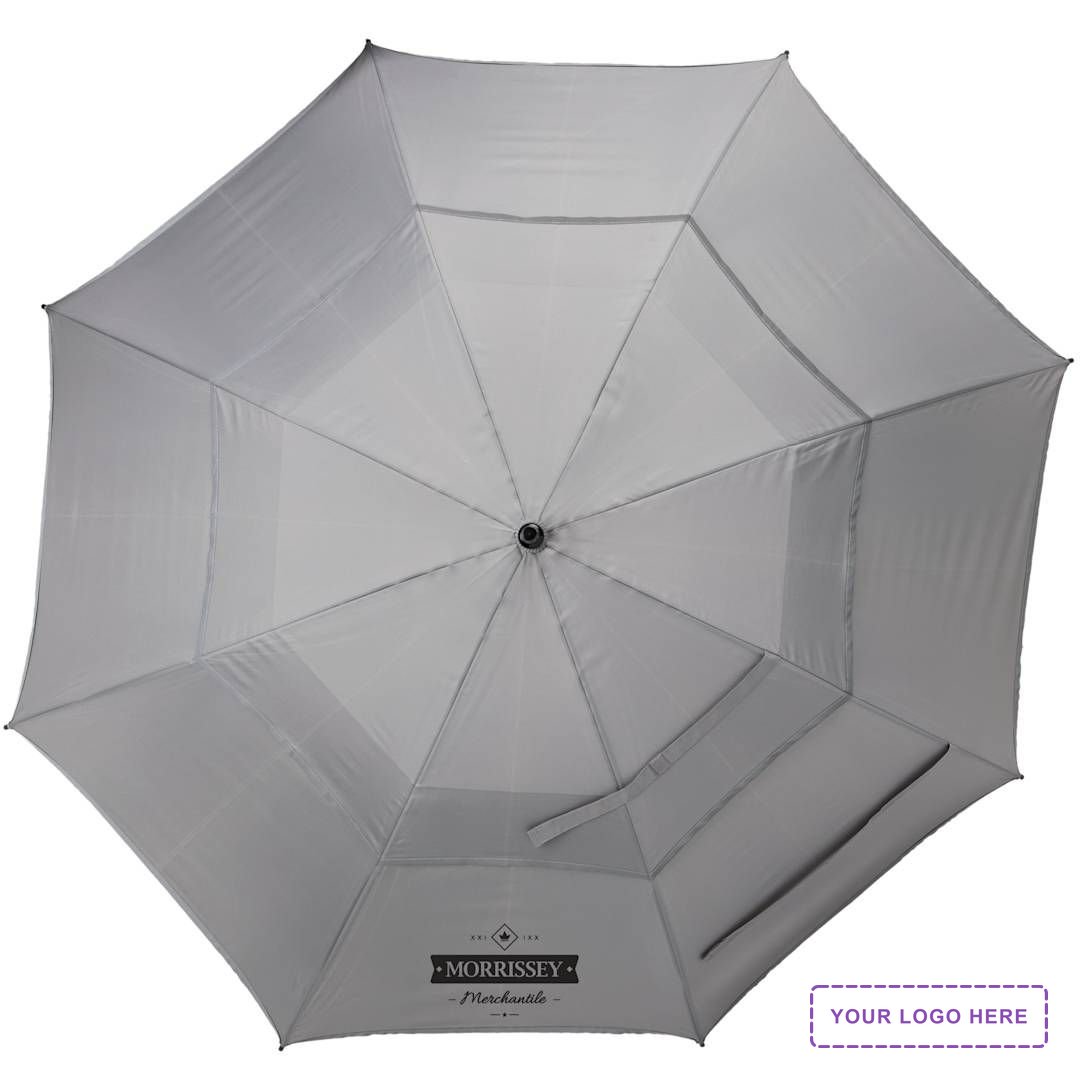 62" RPET Golf Umbrella w/ Reflective Trim