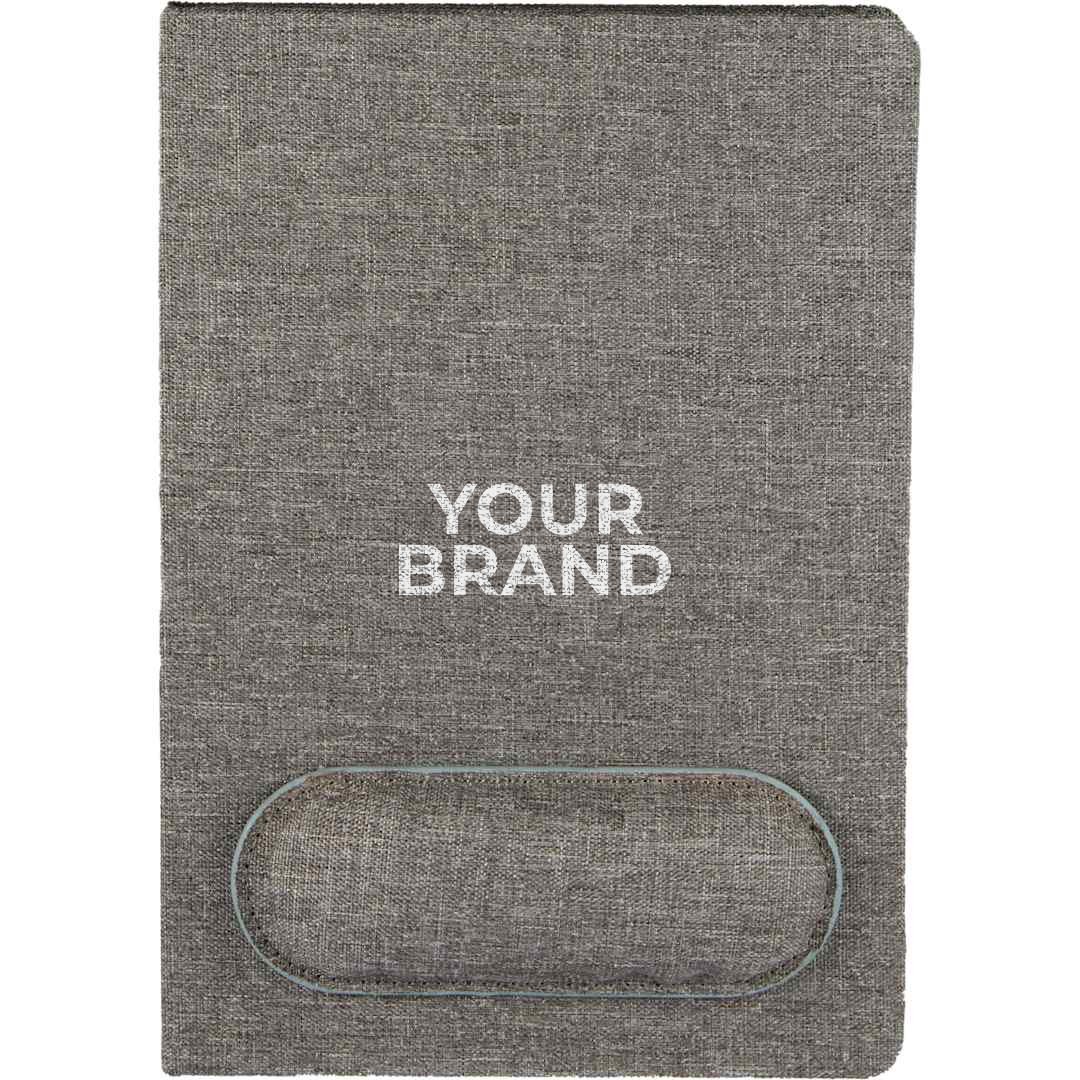 5.5" x 8.5" FSC® Recycled Mouse Pad Bound Notebook