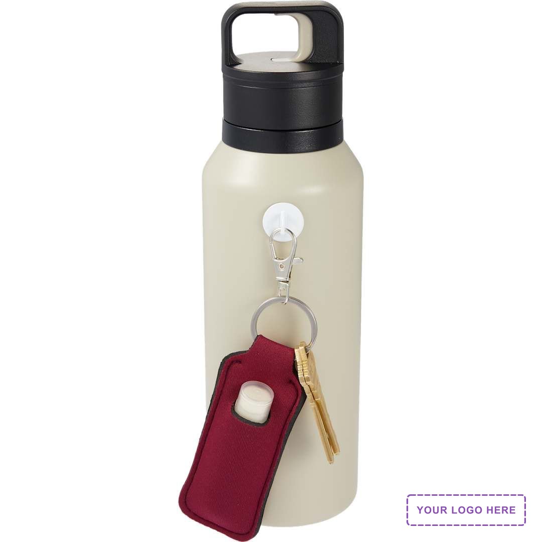 Bottle Charm w/ Neoprene Chapstick Holder