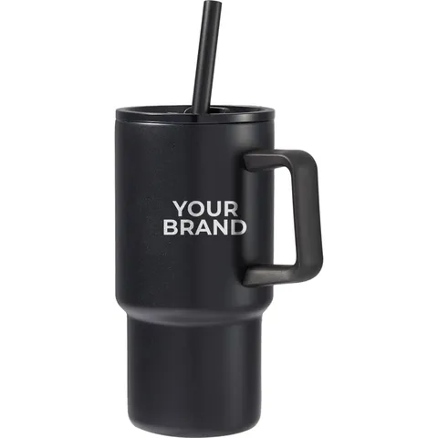 Summit 18oz Recycled Vacuum Insulated Mug w/ Straw