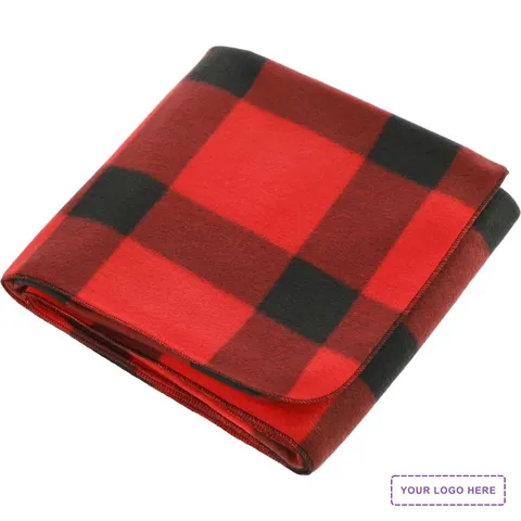 Buffalo Plaid Fleece Blanket